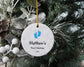 Baby's First Christmas Ornament,Baby Boy Ornament,Personalized First Christmas Ornament, Christmas Baby Boy Ornament,Newborn Baby Ornament