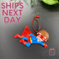 Superhero Boy Personalized Ornament 2023 - Superhero Ornament - Superhero Boy Ornament - Christmas Ornament 2023
