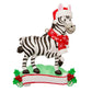 Personalized Zebra Kids Christmas Ornament