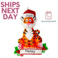 Personalized Tiger Kids Christmas Ornament