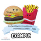 Burger & Fries - Personalized Christmas Ornament Couple Personalized Christmas Ornament,Couple Ornament Cheeseburger Ornament
