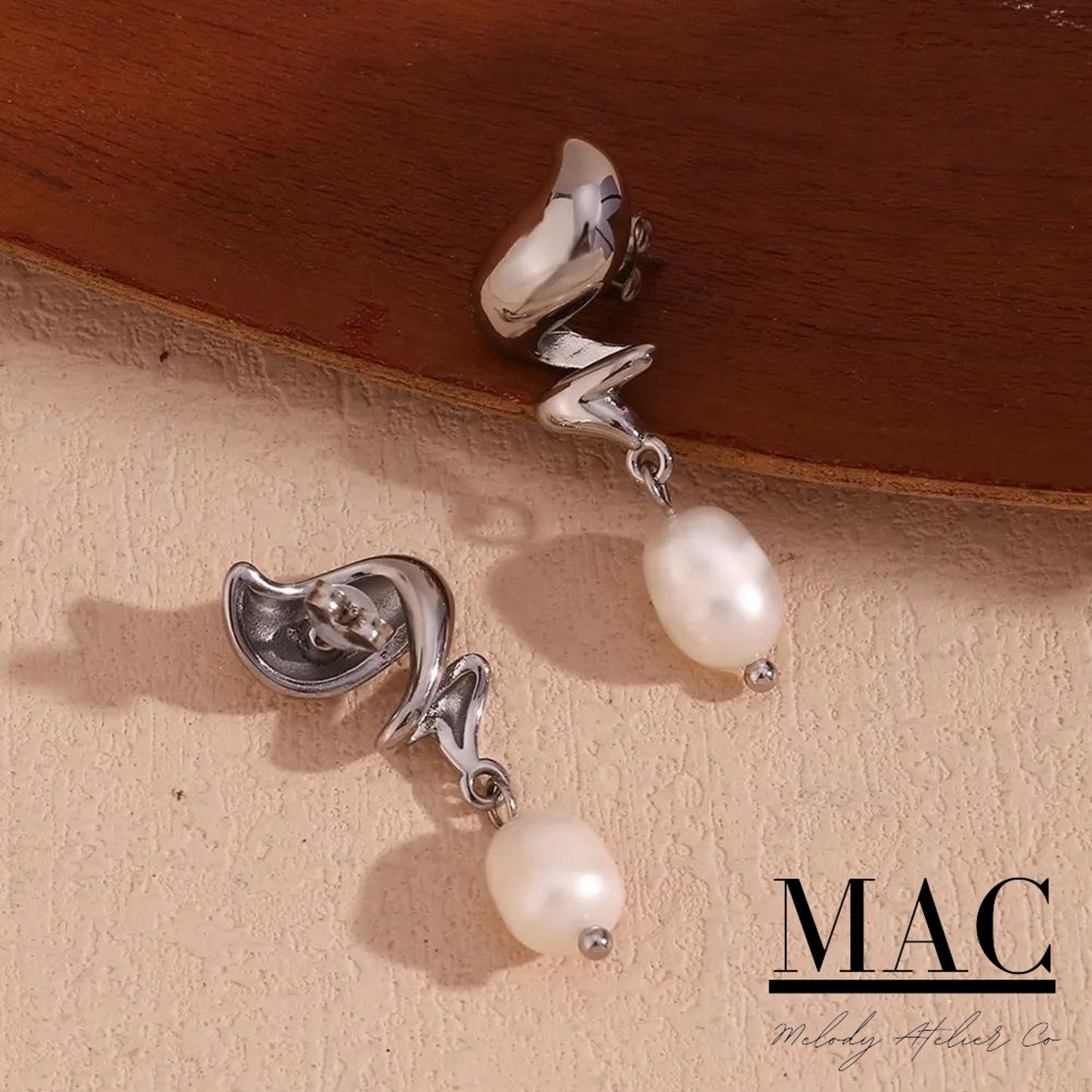 Pearl Earrings Gold Plated Pearl Jewelry Pearl Stud Earrings Pearl Bride Earrings Silver Pearl Earrings
