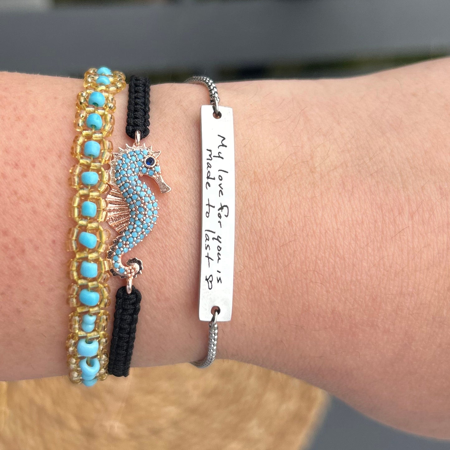 Custom Actual Handwriting Jewelry,Handwriting Bracelet,Custom Handwritten Gift, bracelet with handwriting