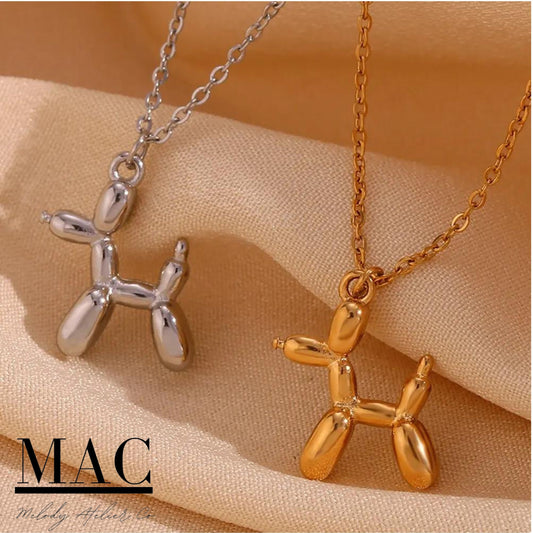 Balloon Dog Necklace,Minimalist Necklace,Pet Jewelry,Minimalist Jewelry Puppy Pendant Necklace,Animal Jewelry