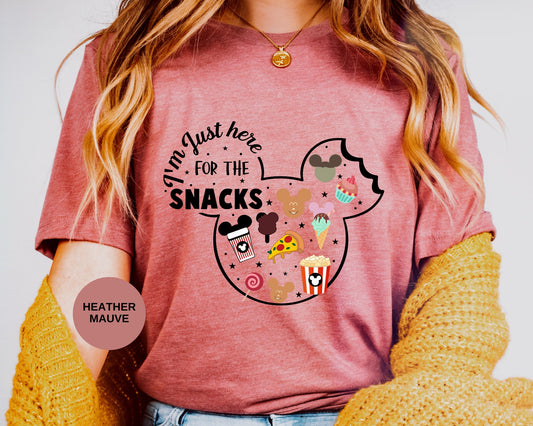 Disney Snacks Shirt,I am Just Here for the Snacks Shirt Mickey Snacks Shirt, Minnie Snacks Shirt, I'm Here for the Snacks Shirt