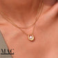 Pearl Necklace,Minimalist Pearl Necklace,Gold necklace, pearl necklace,Bridesmaids Gifts,Sun Pendant Necklace with Mother of Pearl