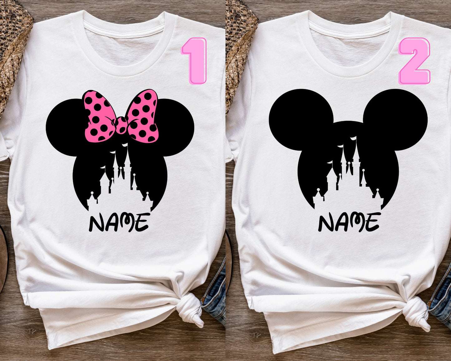 Custom Couple Disney Shirts,Retro Couple Disney Shirt 2024,Disney Vacation Shirt,Couple matching shirt, magic kingdom shirts,Family Vacation