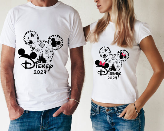 Family Disney Vacation 2024 Shirt, Mickey Disney trip shirt,Minnie Disney trip shirt,Disney Family Matching shirt,Disney vacation T-shirt