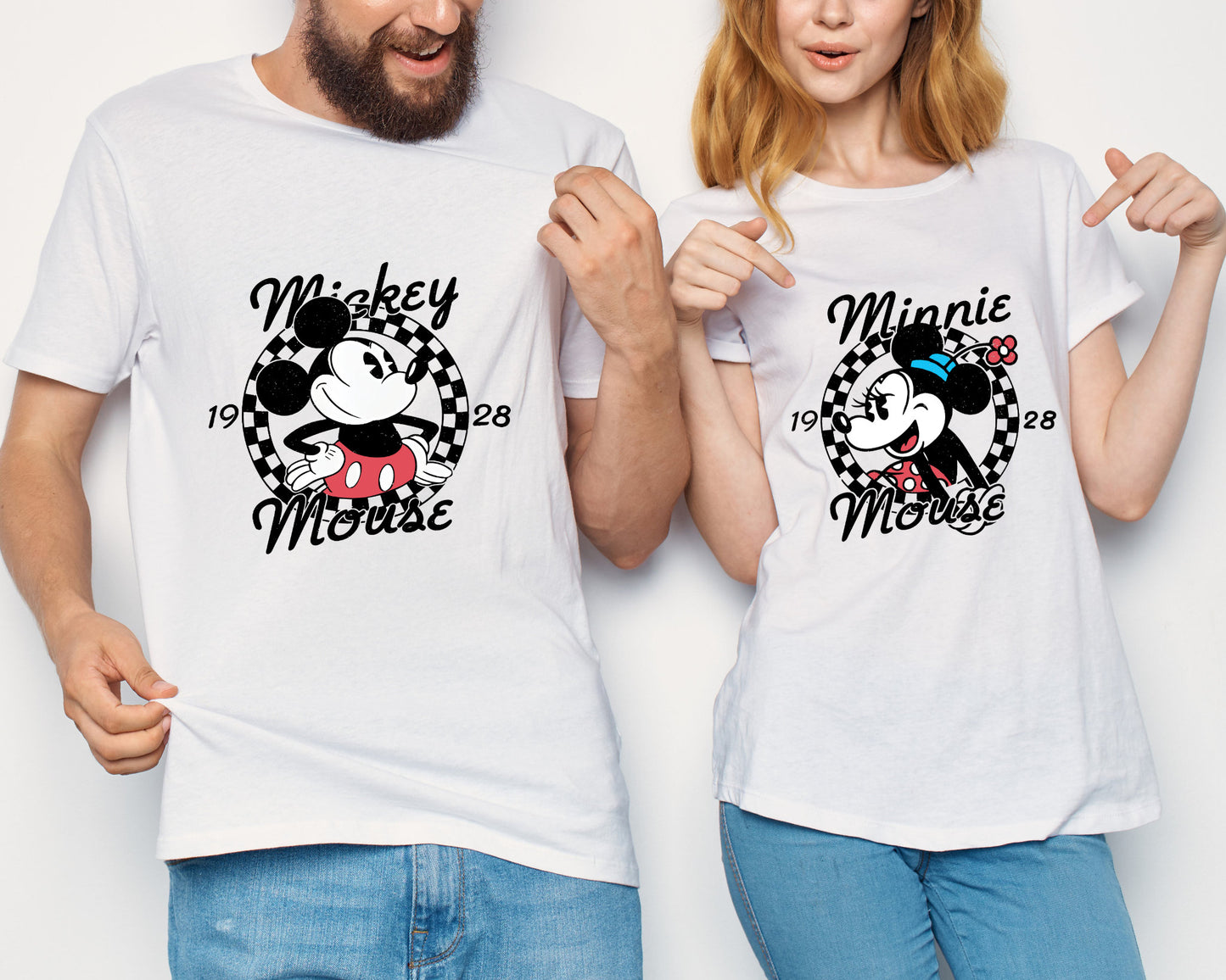 Disney Retro Shirts,Mickey Minnie 1928 Shirts,Disney Shirts Women,Disney Shirts Men,Couple Disneyland Shirt,Minnie Shirt,Mickey Shirt