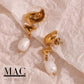 Pearl Earrings Gold Plated Pearl Jewelry Pearl Stud Earrings Pearl Bride Earrings Silver Pearl Earrings