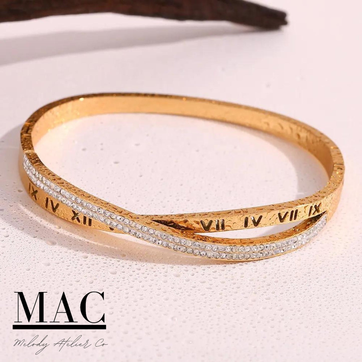 Gold Filled Bangle Bracelet Shiny Crystal Zircon Diamond Bracelet,bangle bracelet,18k Gold Diamond Bracelet,Gold Bangles Rhinestone