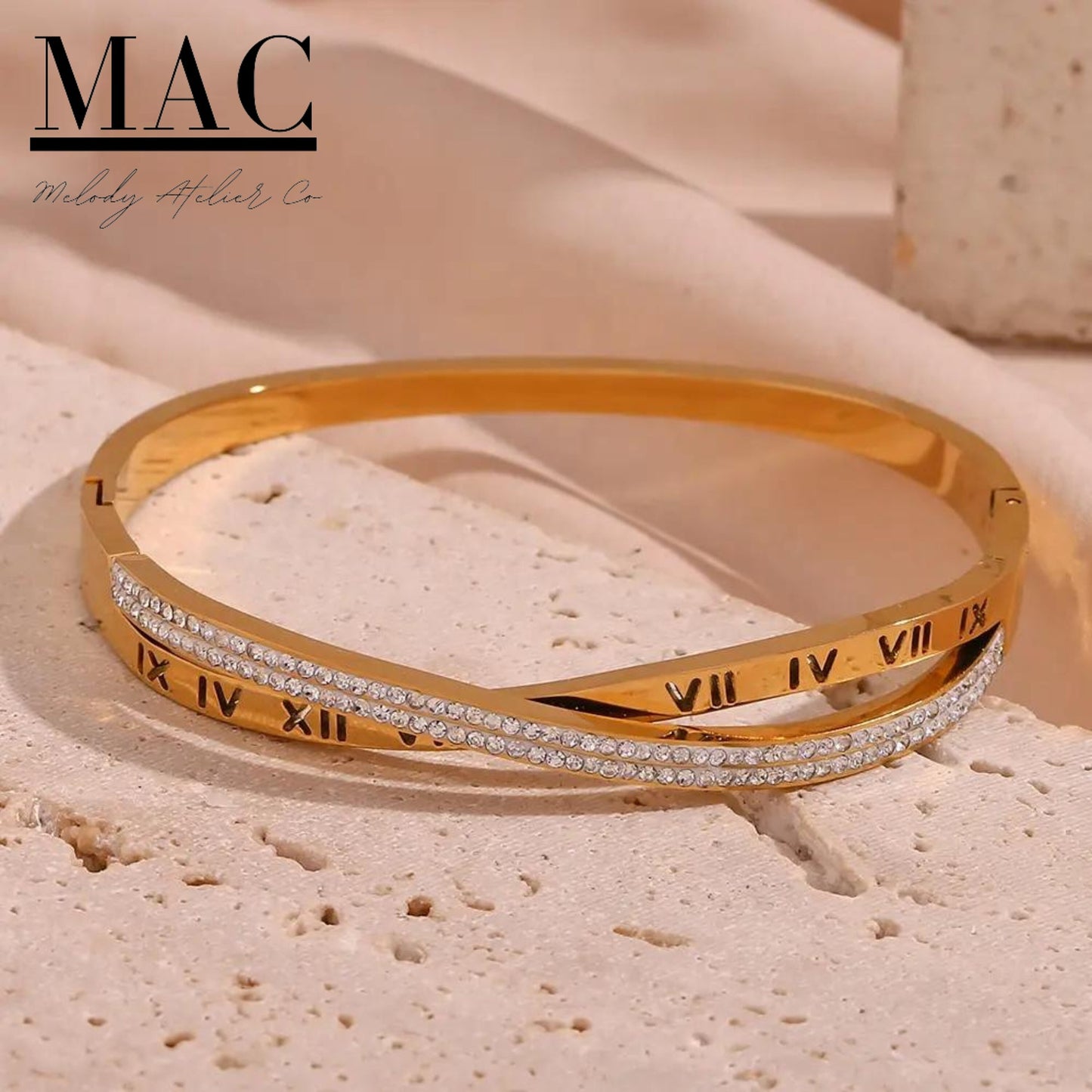 Gold Filled Bangle Bracelet Shiny Crystal Zircon Diamond Bracelet,bangle bracelet,18k Gold Diamond Bracelet,Gold Bangles Rhinestone