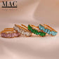 Eternity Band Rings GOLD FILLED Waterproof Adjustable Zircon Rings,Baguette Ring,Gemstone Ring,Gemstone Statement Rings