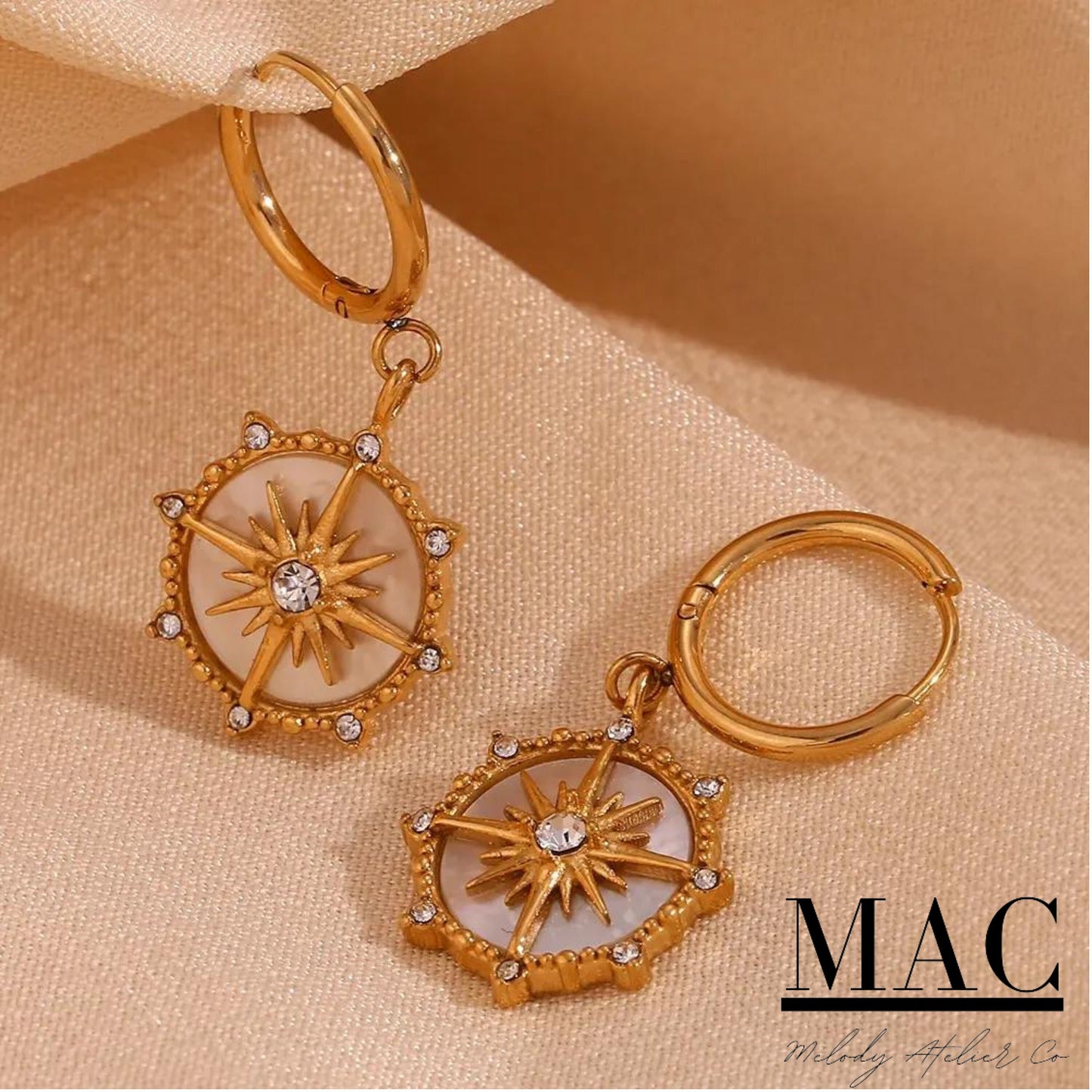 Gold Hoop Earrings Hoop Earrings with Pearl Circle Charm Crystal Rhinestone Drop Earrings Dainty Earrings gold Dangle Earrings