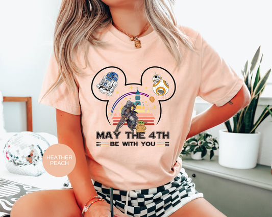 May Be The Fourth Shirt,Vintage May The 4th Be With You Shirt,Star Wars Shirt, Disney Star Wars Shirt,Star Wars 4th be with you shirt