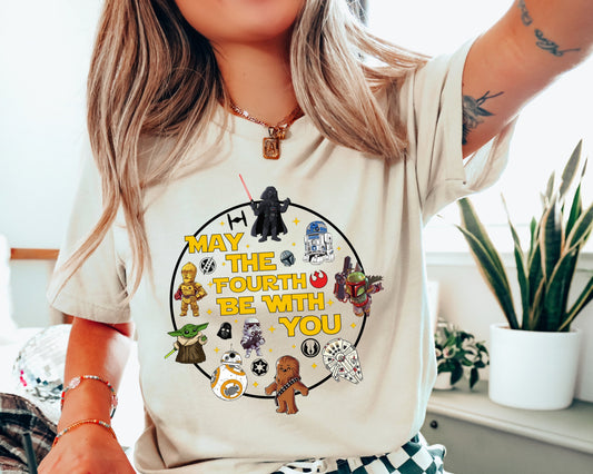 May The 4th Be With You Shirt,Star Wars Shirt, Disney Star Wars Shirt,Vintage Star Wars 4th be with you shirt,May Be The Fourth Shirt,