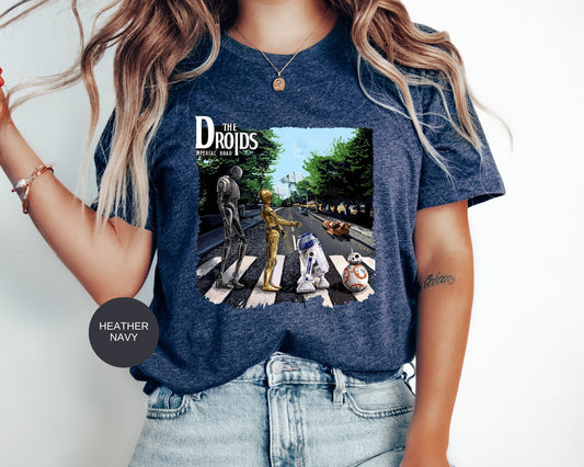 Star Wars Shirt, Droids Abbey Road T-Shirt,Disney Shirt, Starwars Shirts, Star Wars Gift,Disney Trip Shirt,Retro Star Wars Shirt