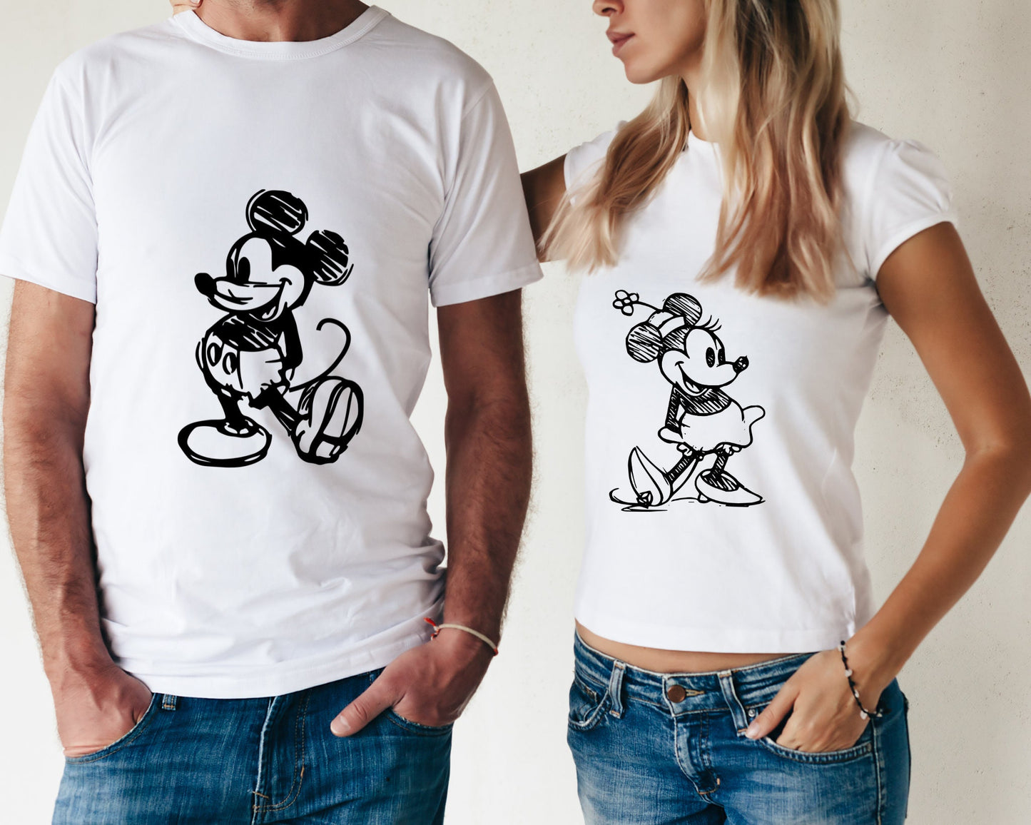 Disney Sketch Shirt,Disney couple shirt,Mickey Minnie Family Shirt,Disney Matching Shirts,Disney Silhouette Couple Shirt,Retro Disney Shirt