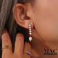 Pearl Stud Earring,Bridesmaid gift,Diamond Earrings,Dainty Pearl Drop Earrings,Wedding Jewelry,Mothers day Gift,Pearl&Diamond Stud Earrings
